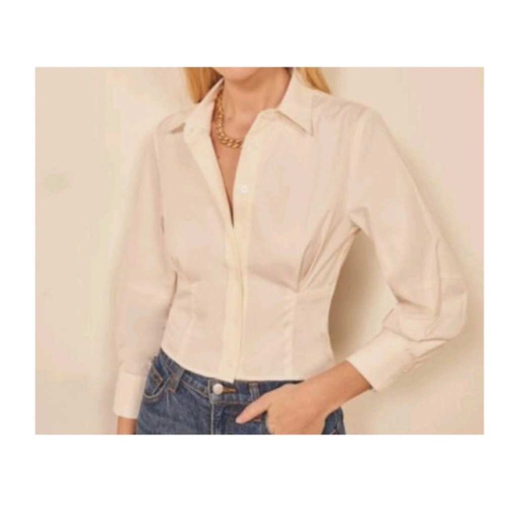 Reformation collared shirt